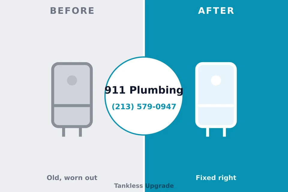 Before and after: plumbing company Sherwood, AR